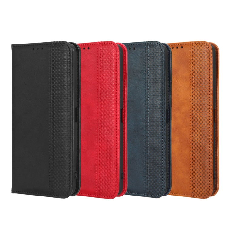 For Xiaomi Redmi Note 12 Pro 5G Magnetic Buckle Retro Texture Leather Phone Case