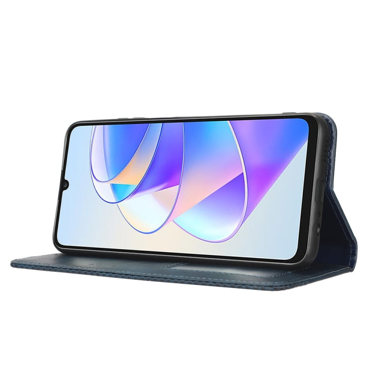 For Honor Play 40 Plus Magnetic Buckle Retro Texture Leather Phone Case