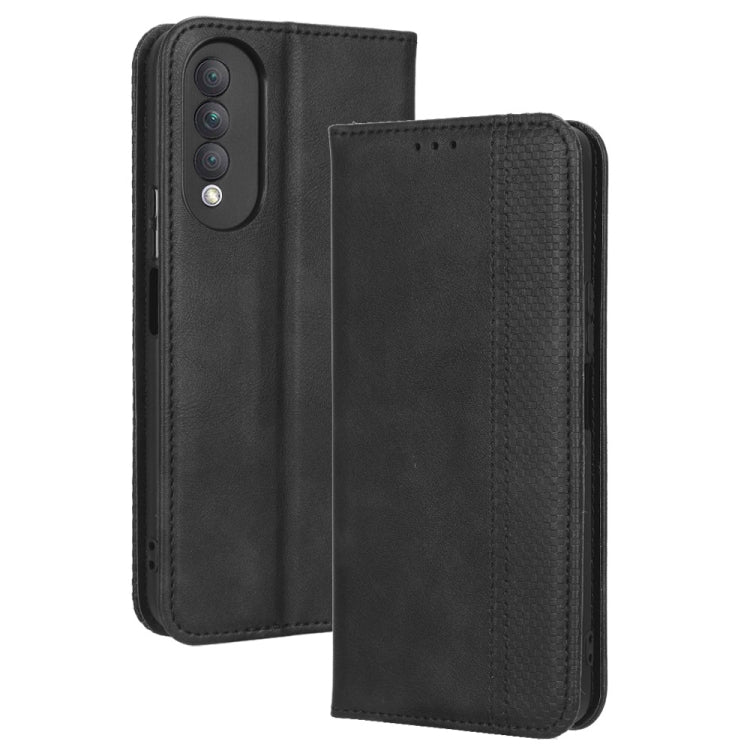 For Honor X20 SE / Huawei nova 10z Magnetic Buckle Retro Texture Leather Phone Case