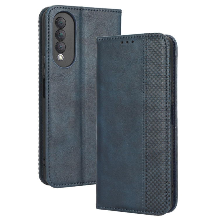 For Honor X20 SE / Huawei nova 10z Magnetic Buckle Retro Texture Leather Phone Case