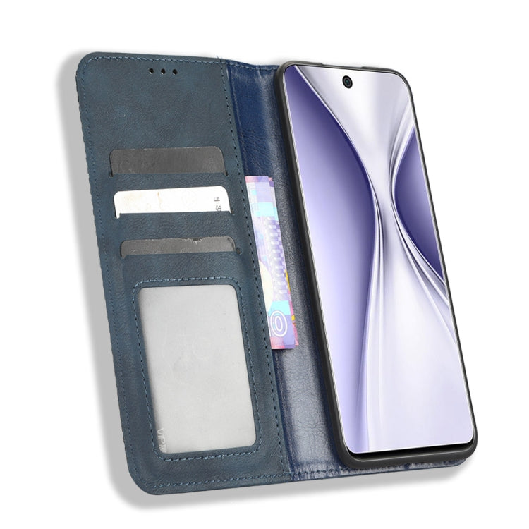 For Honor X20 SE / Huawei nova 10z Magnetic Buckle Retro Texture Leather Phone Case