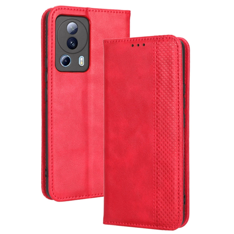 For Xiaomi Civi 2 5G / 12 Lite NE Magnetic Buckle Retro Texture Leather Phone Case