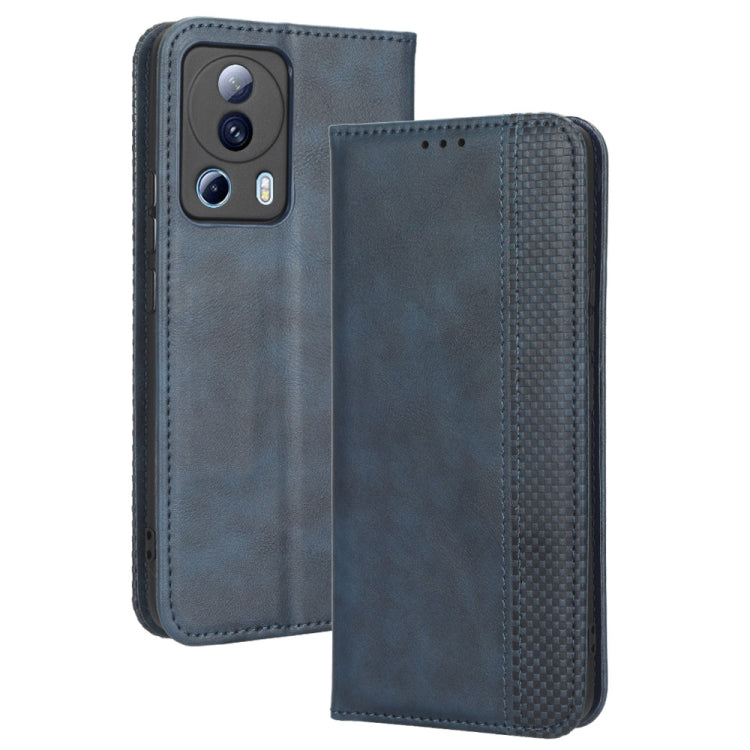 For Xiaomi Civi 2 5G / 12 Lite NE Magnetic Buckle Retro Texture Leather Phone Case