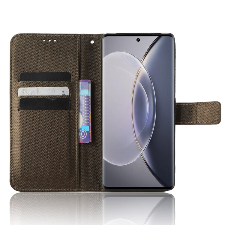 For vivo X90 Pro+ Diamond Texture Leather Phone Case