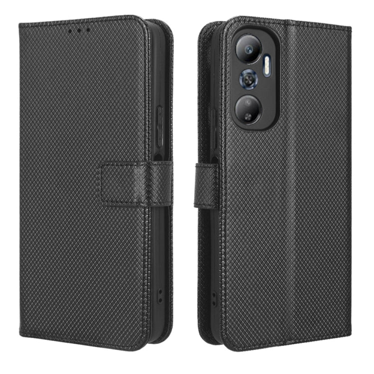 For Infinix Hot 20 4G X682B Diamond Texture Leather Phone Case