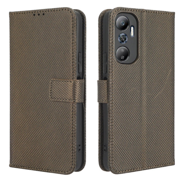 For Infinix Hot 20 4G X682B Diamond Texture Leather Phone Case