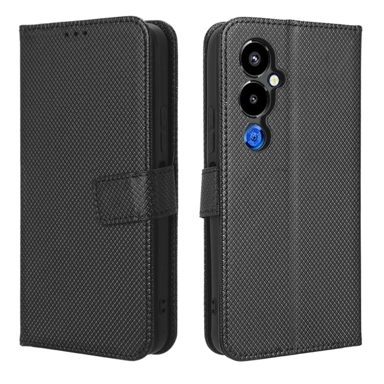 For Tecno Pova 4 Pro Diamond Texture Leather Phone Case