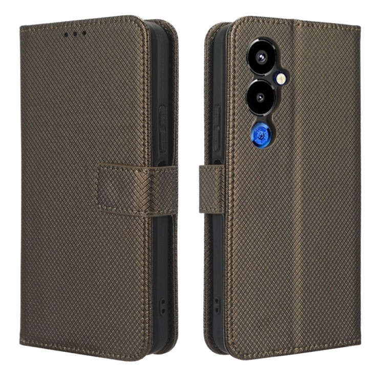 For Tecno Pova 4 Pro Diamond Texture Leather Phone Case