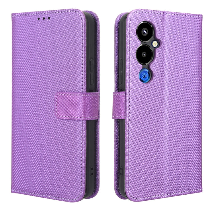 For Tecno Pova 4 Pro Diamond Texture Leather Phone Case