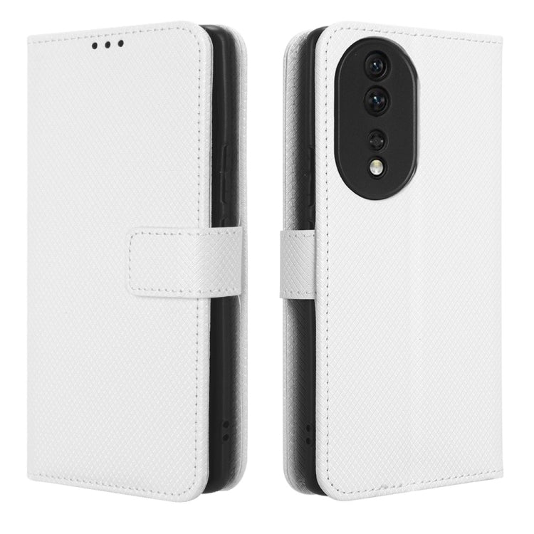 For Honor 80 5G Diamond Texture Leather Phone Case
