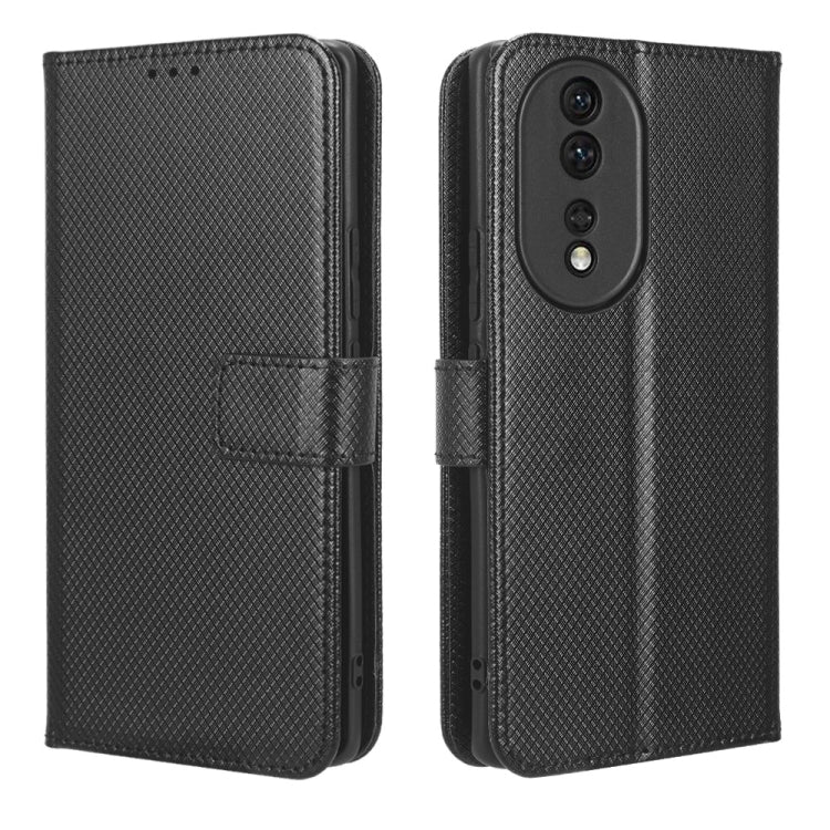 For Honor 80 5G Diamond Texture Leather Phone Case