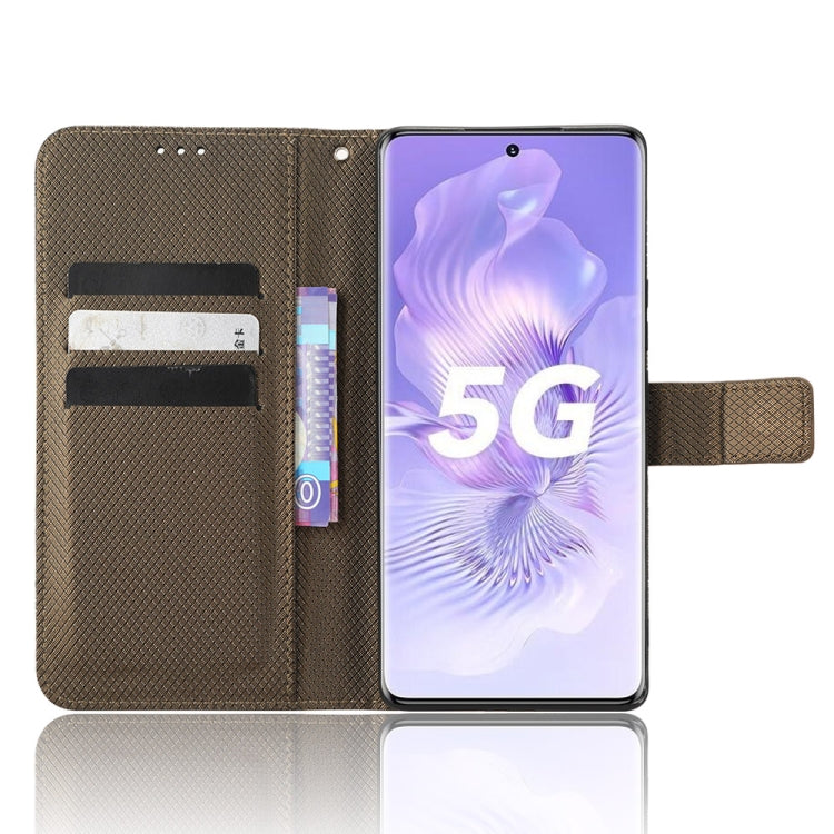 For Honor 80 5G Diamond Texture Leather Phone Case