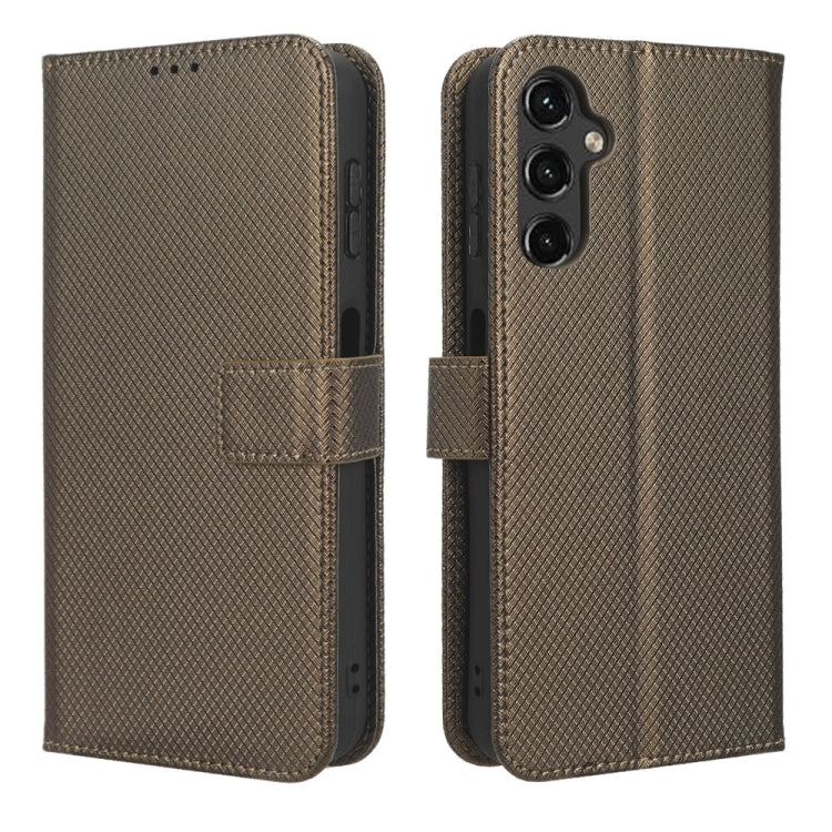 For Samsung Galaxy A14 5G Diamond Texture Leather Phone Case