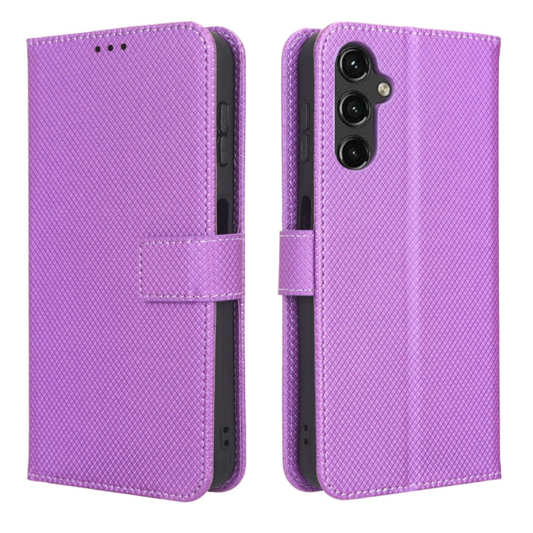For Samsung Galaxy A14 5G Diamond Texture Leather Phone Case