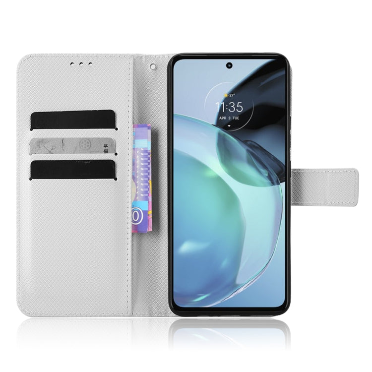 For Motorola Moto G72 4G Diamond Texture Leather Phone Case