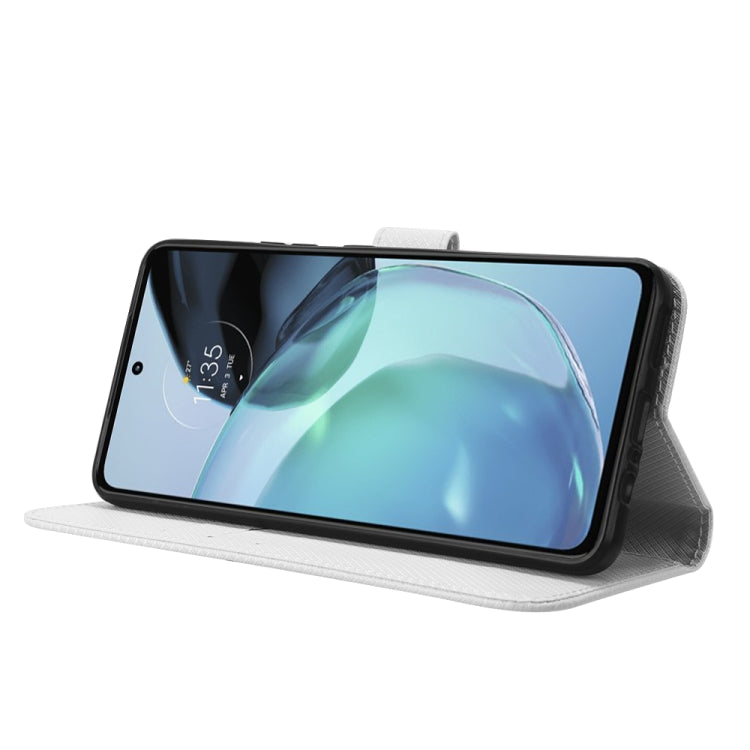 For Motorola Moto G72 4G Diamond Texture Leather Phone Case