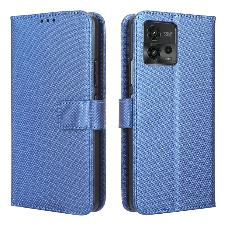For Motorola Moto G72 4G Diamond Texture Leather Phone Case