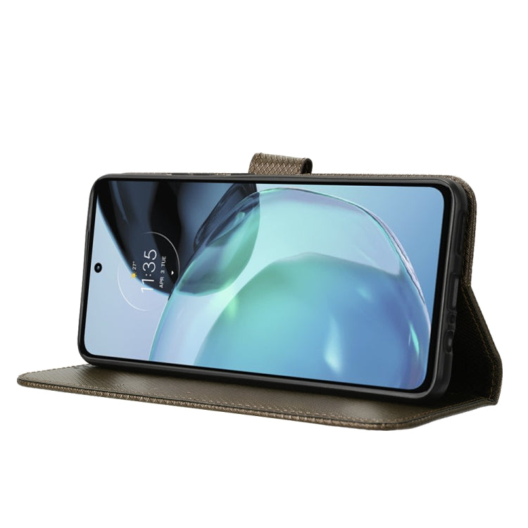 For Motorola Moto G72 4G Diamond Texture Leather Phone Case