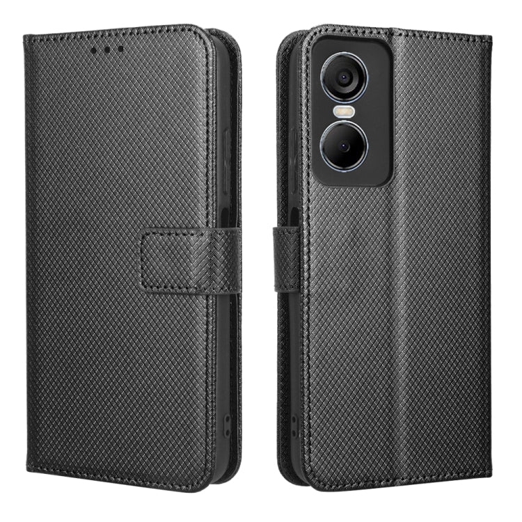 For Tecno Pop 6 Pro BE8 Diamond Texture Leather Phone Case