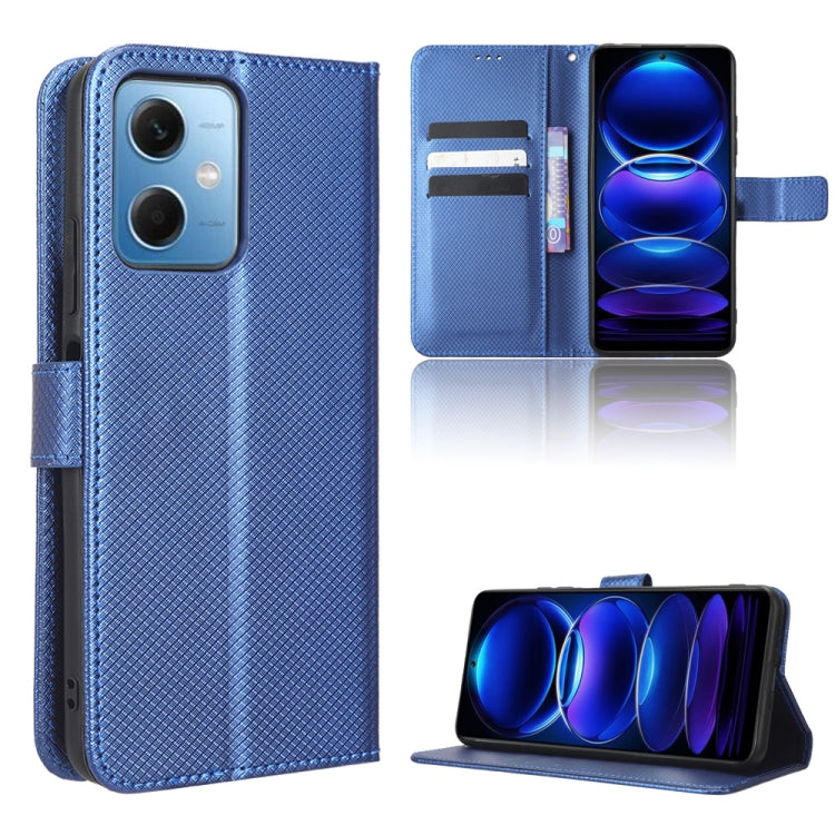 For Xiaomi Redmi Note 12 China Diamond Texture Leather Phone Case