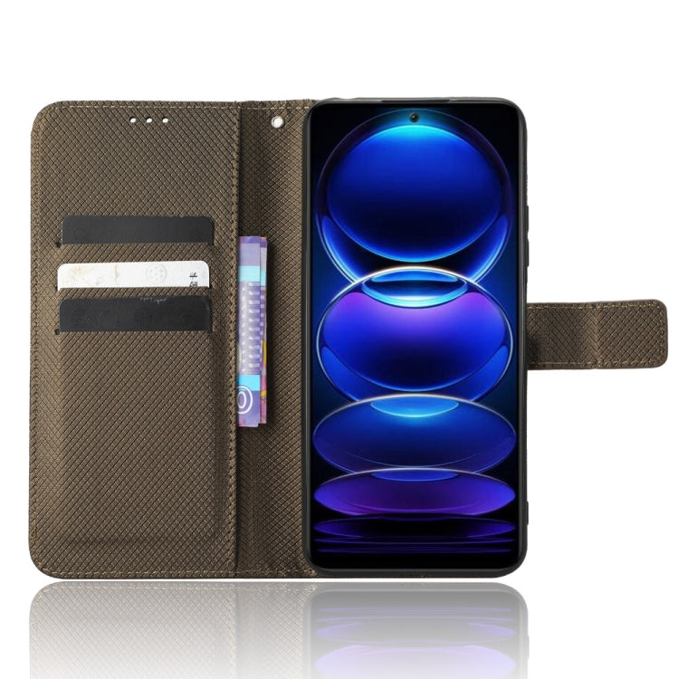 For Xiaomi Redmi Note 12 China Diamond Texture Leather Phone Case