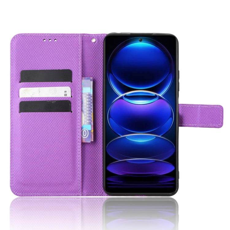 For Xiaomi Redmi Note 12 China Diamond Texture Leather Phone Case