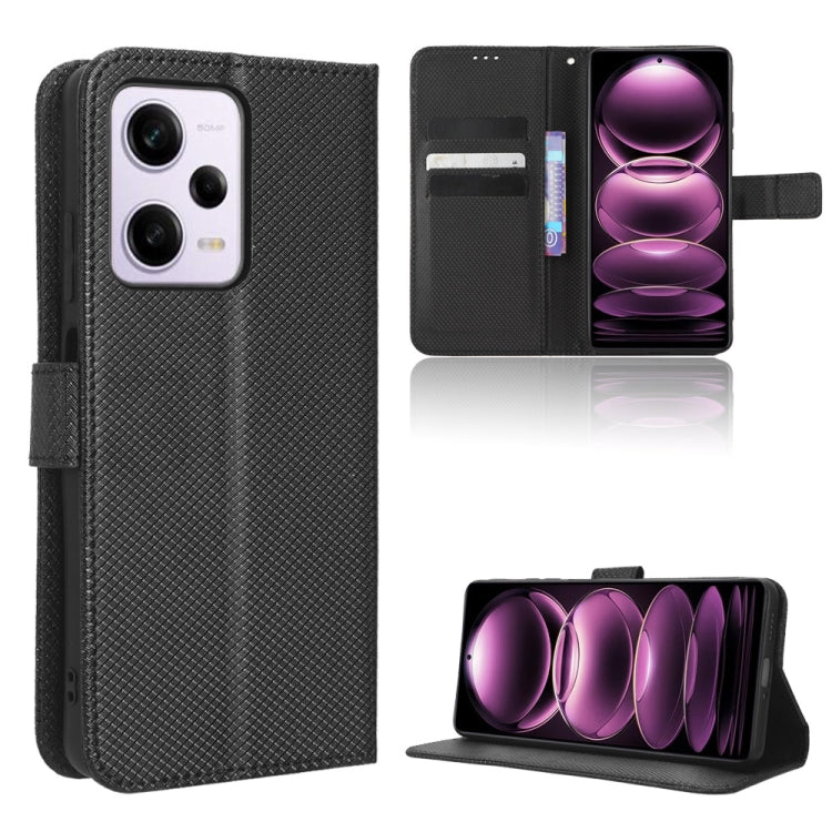 For Xiaomi Redmi Note 12 Pro+ China Diamond Texture Leather Phone Case