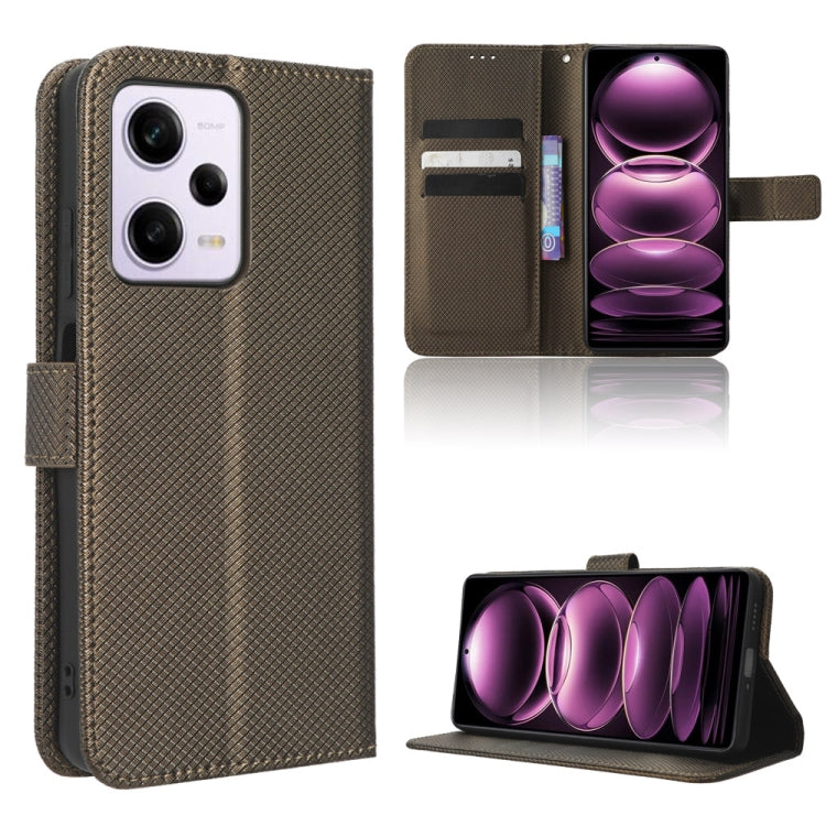 For Xiaomi Redmi Note 12 Pro+ China Diamond Texture Leather Phone Case