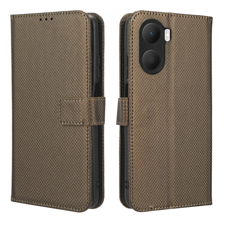 For Honor Play 40 Plus Diamond Texture Leather Phone Case