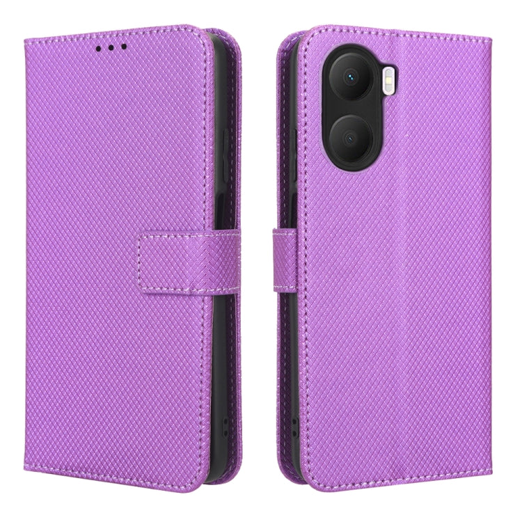 For Honor Play 40 Plus Diamond Texture Leather Phone Case