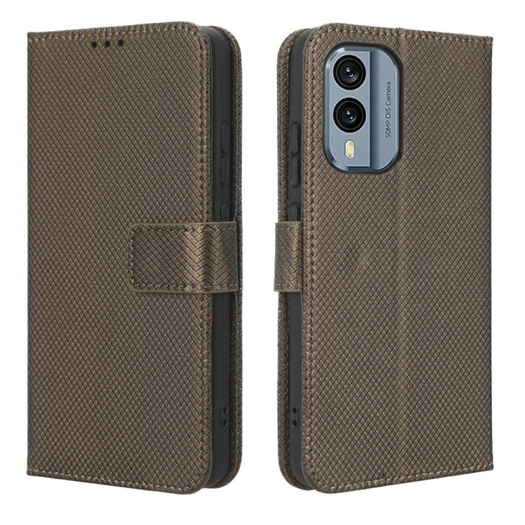 For Nokia X30 5G Diamond Texture Leather Phone Case