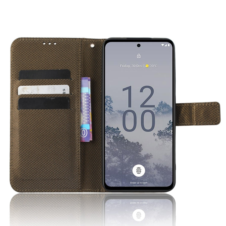 For Nokia X30 5G Diamond Texture Leather Phone Case