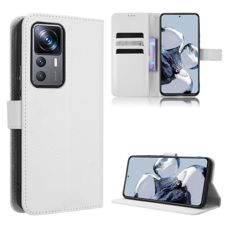 For Xiaomi 12T Pro Diamond Texture Leather Phone Case