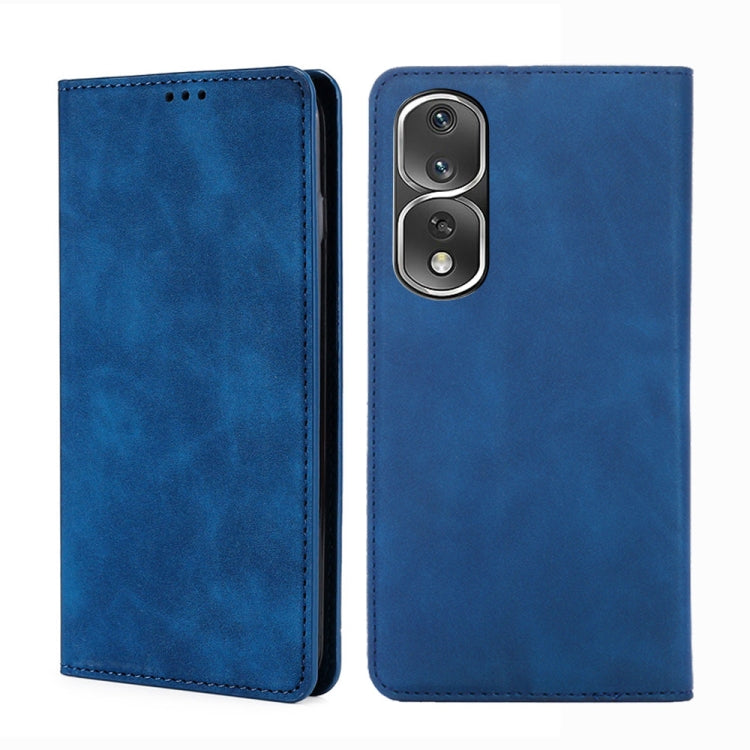 For Honor 80 Pro Skin Feel Magnetic Horizontal Flip Leather Phone Case