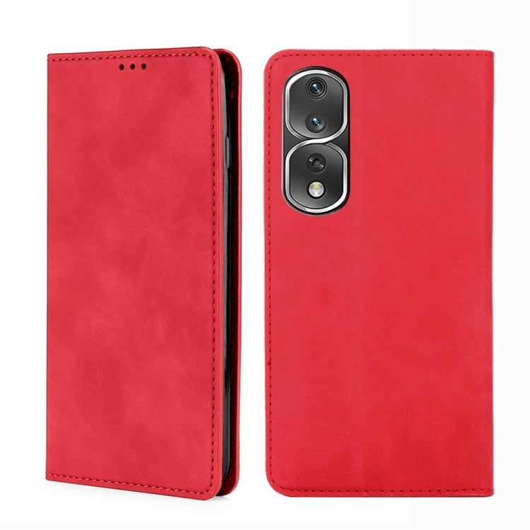 For Honor 80 Pro Skin Feel Magnetic Horizontal Flip Leather Phone Case