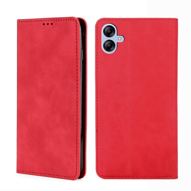 For Samsung Galaxy A04e 4G Skin Feel Magnetic Horizontal Flip Leather Phone Case