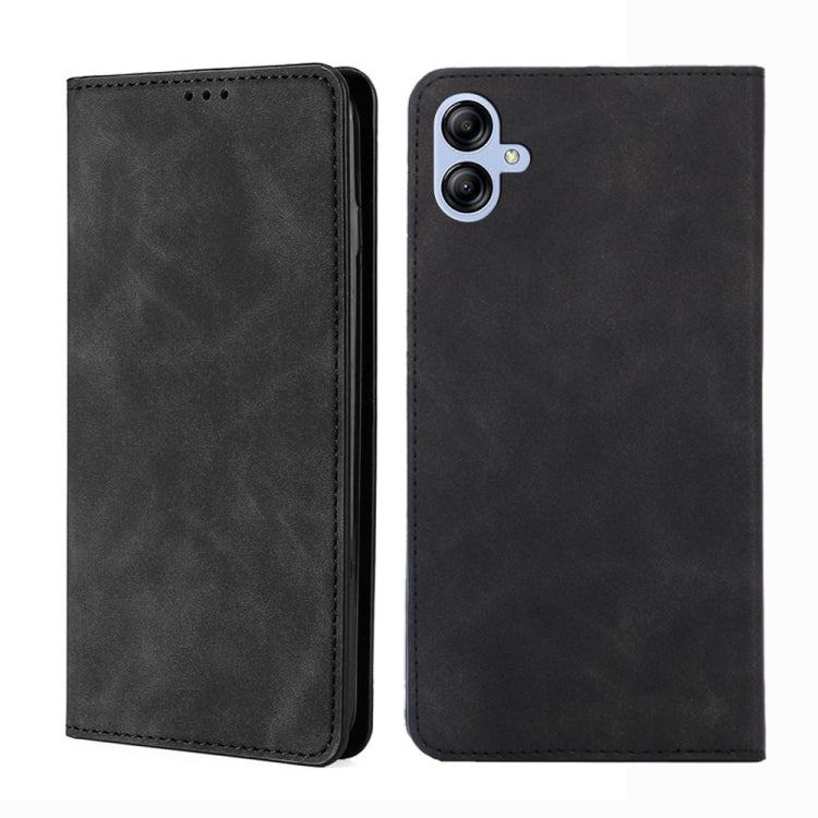 For Samsung Galaxy A04e 4G Skin Feel Magnetic Horizontal Flip Leather Phone Case