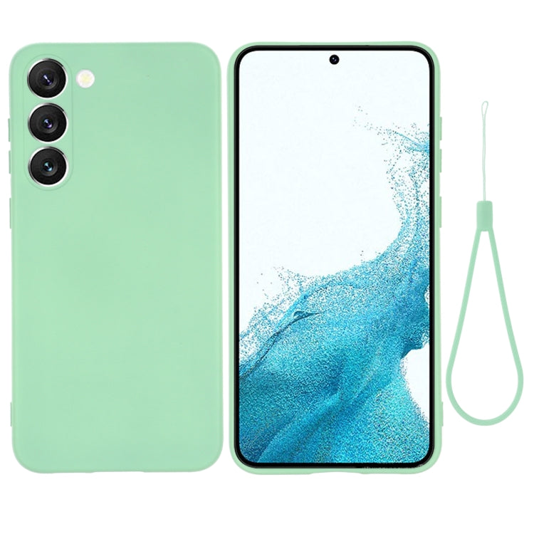 For Samsung Galaxy S23+ 5G Pure Color Liquid Silicone Shockproof Full Coverage Phone Case