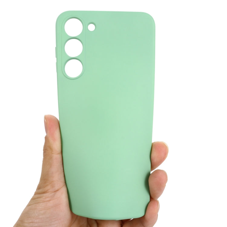 For Samsung Galaxy S23+ 5G Pure Color Liquid Silicone Shockproof Full Coverage Phone Case