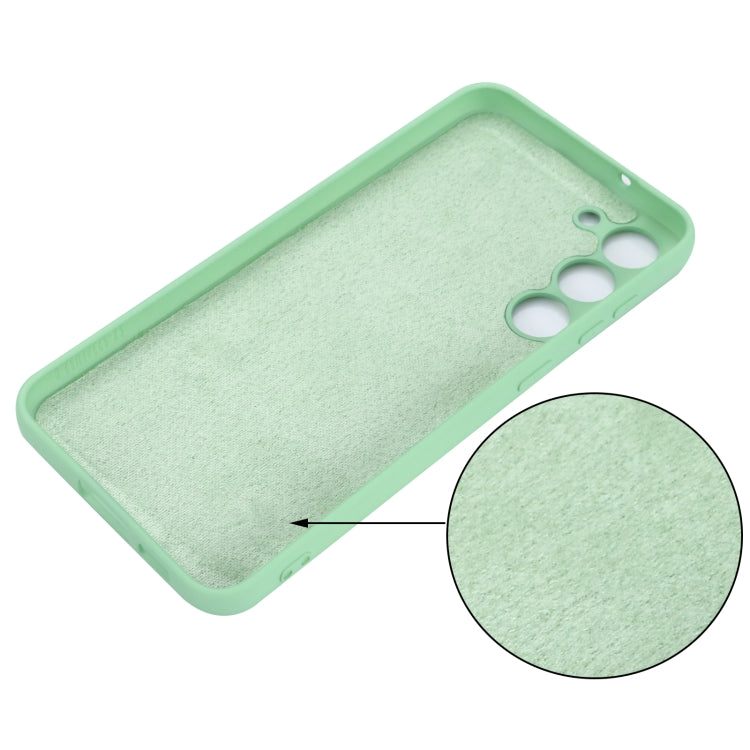 For Samsung Galaxy S23+ 5G Pure Color Liquid Silicone Shockproof Full Coverage Phone Case