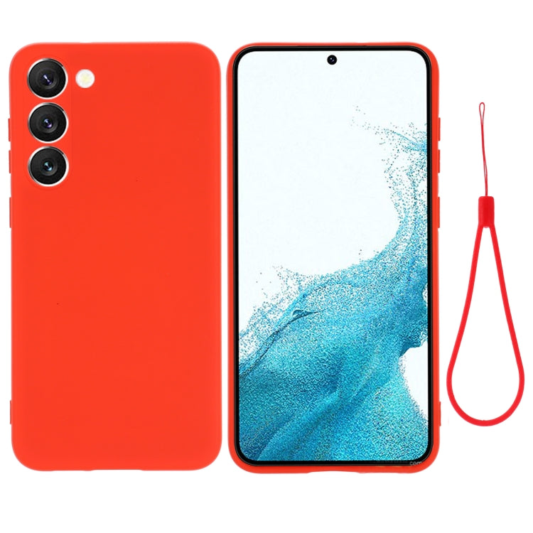 For Samsung Galaxy S23+ 5G Pure Color Liquid Silicone Shockproof Full Coverage Phone Case