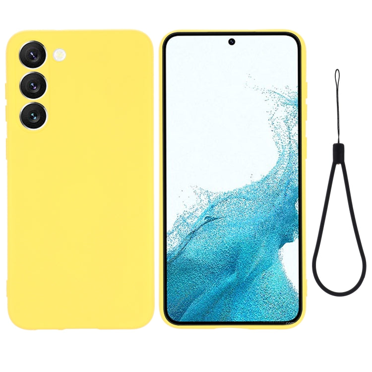 For Samsung Galaxy S23+ 5G Pure Color Liquid Silicone Shockproof Full Coverage Phone Case