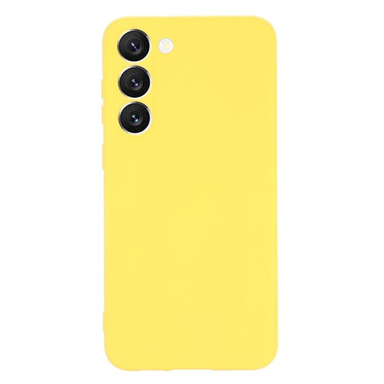 For Samsung Galaxy S23+ 5G Pure Color Liquid Silicone Shockproof Full Coverage Phone Case