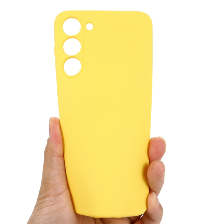 For Samsung Galaxy S23+ 5G Pure Color Liquid Silicone Shockproof Full Coverage Phone Case
