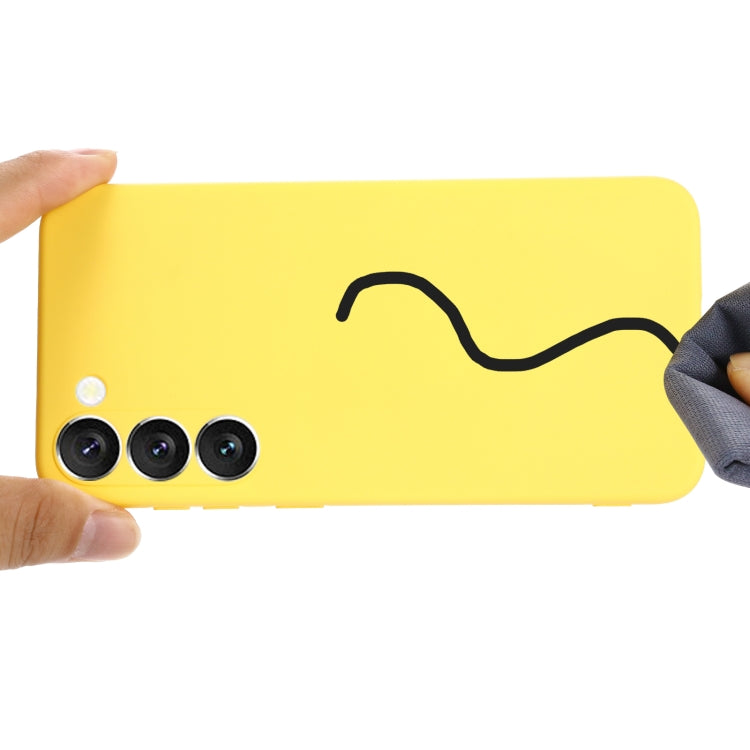 For Samsung Galaxy S23+ 5G Pure Color Liquid Silicone Shockproof Full Coverage Phone Case