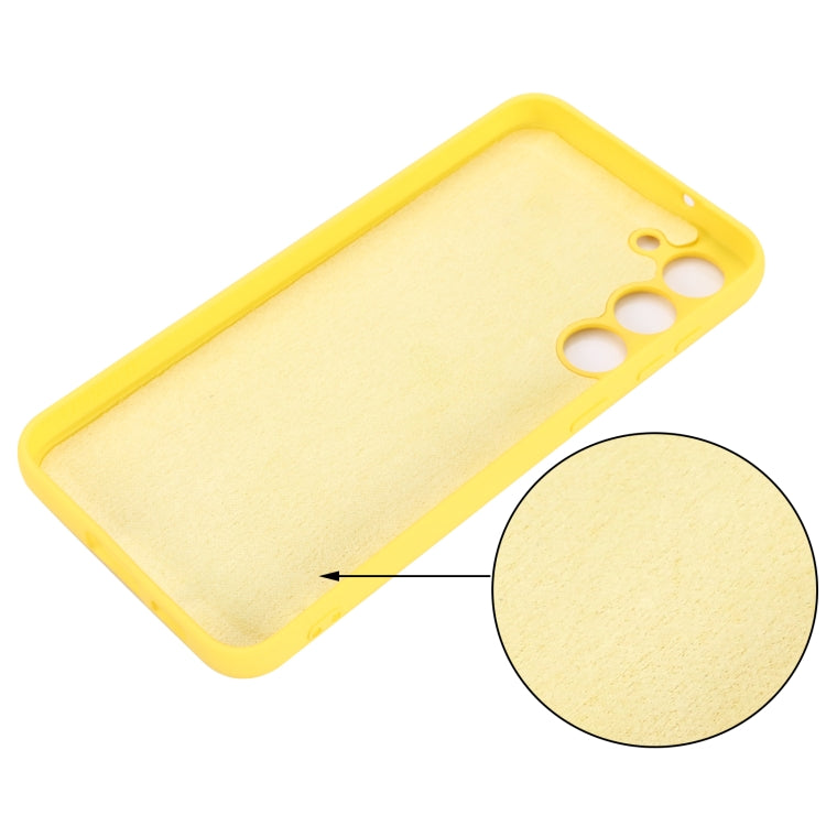 For Samsung Galaxy S23+ 5G Pure Color Liquid Silicone Shockproof Full Coverage Phone Case