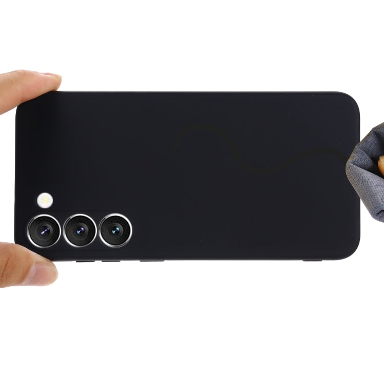For Samsung Galaxy S23+ 5G Pure Color Liquid Silicone Shockproof Full Coverage Phone Case
