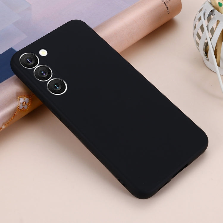 For Samsung Galaxy S23+ 5G Pure Color Liquid Silicone Shockproof Full Coverage Phone Case