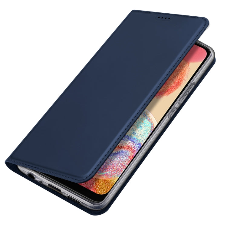 For Samsung Galaxy A04e DUX DUCIS Skin Pro Series Leather Phone Case(Blue)