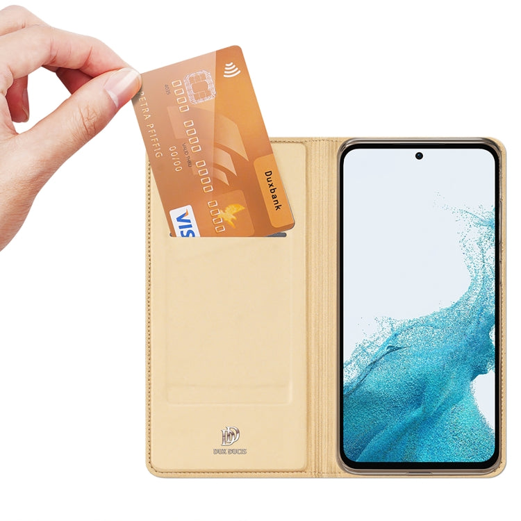 For Samsung Galaxy A54 5G DUX DUCIS Skin Pro Series Flip Leather Phone Case